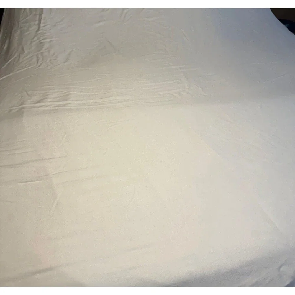 Pottery Barn Tencel Lyocell RUFFLE Duvet Cover King California White